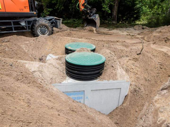 Installation de solution d'assainissement autonome